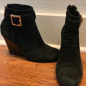 Tory Burch Black Suede Booties